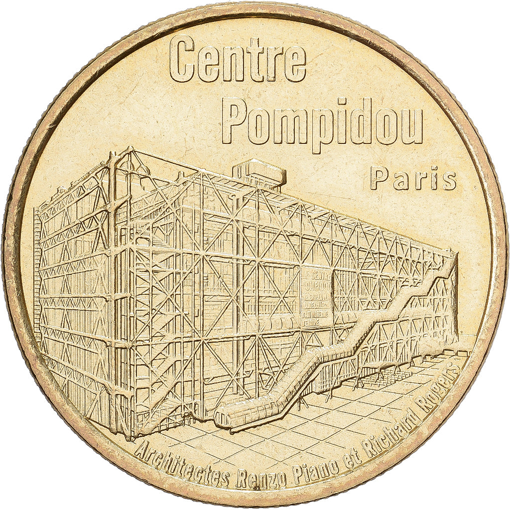 Francia, ficha, Paris - Centre Pompidou, Rame-nichel-alluminio, SPL-