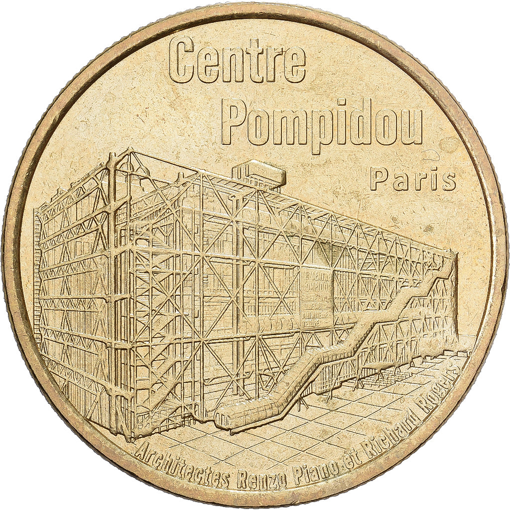 Francia, ficha, Paris - Centre Pompidou, Rame-nichel-alluminio, SPL-