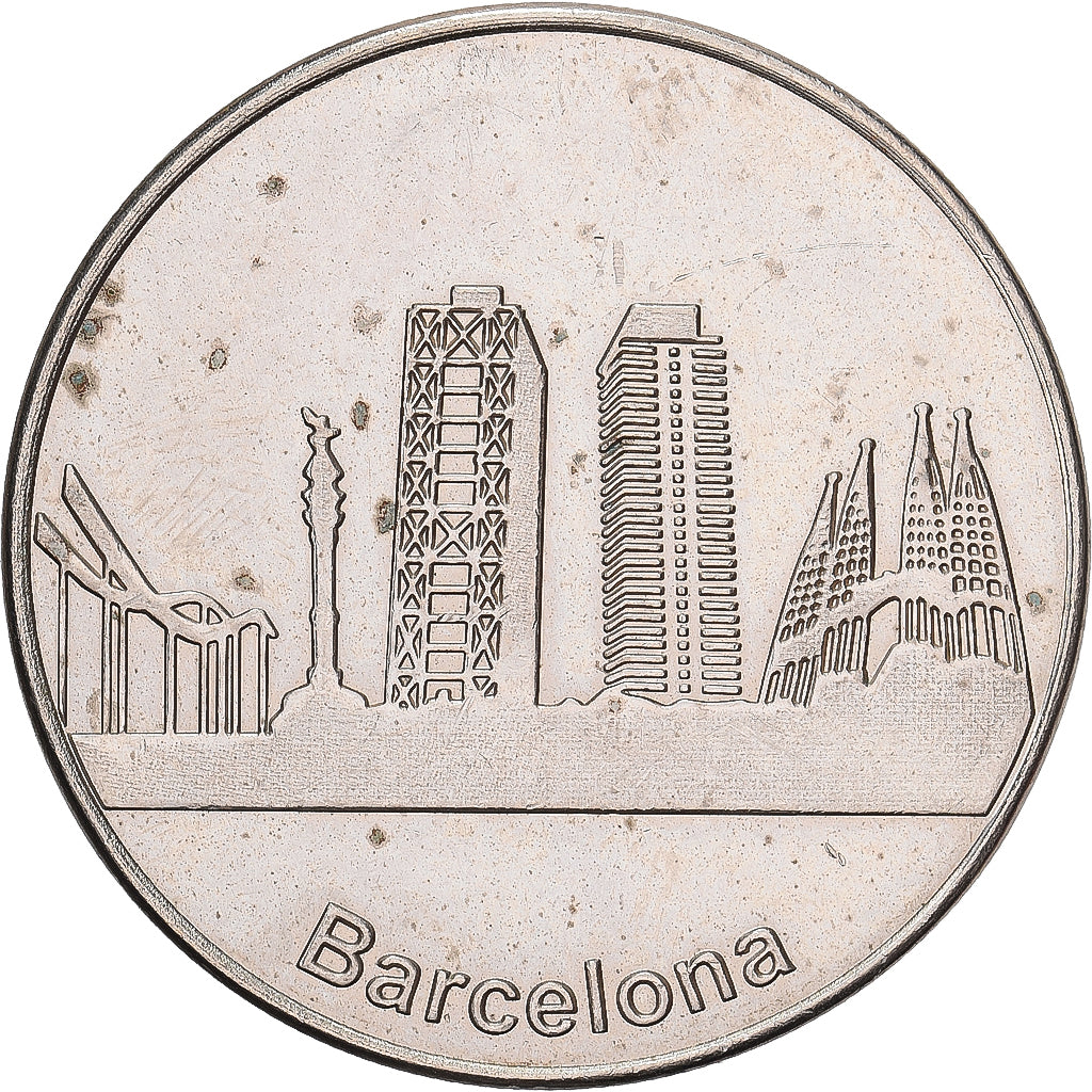 Spain, Token, Barcelona, Copper-nickel, EF(40-45)