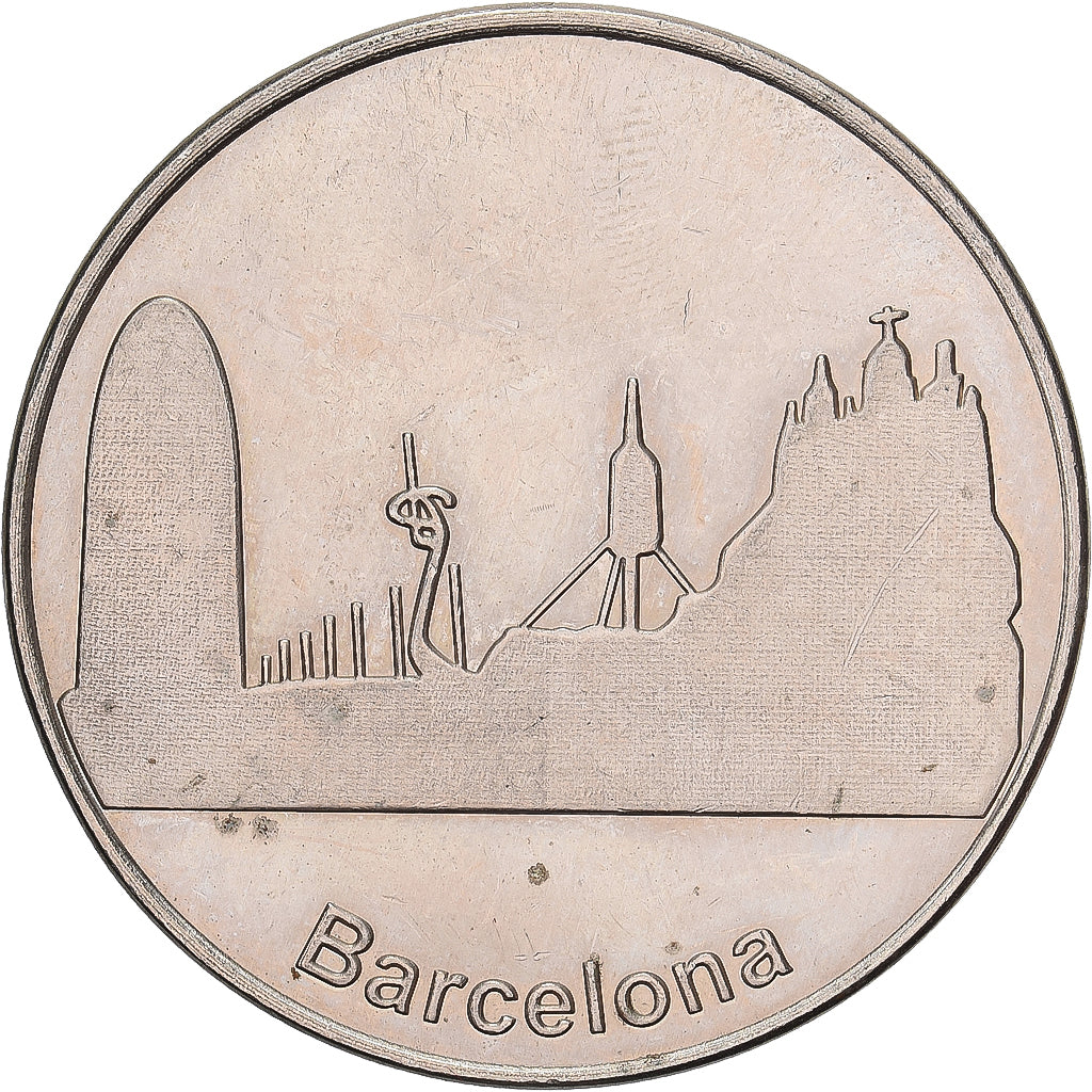Spain, Token, Barcelona, Copper-nickel, EF(40-45)