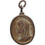 Francia, medalla, Christ et Vierge Marie, Bronce, BC+