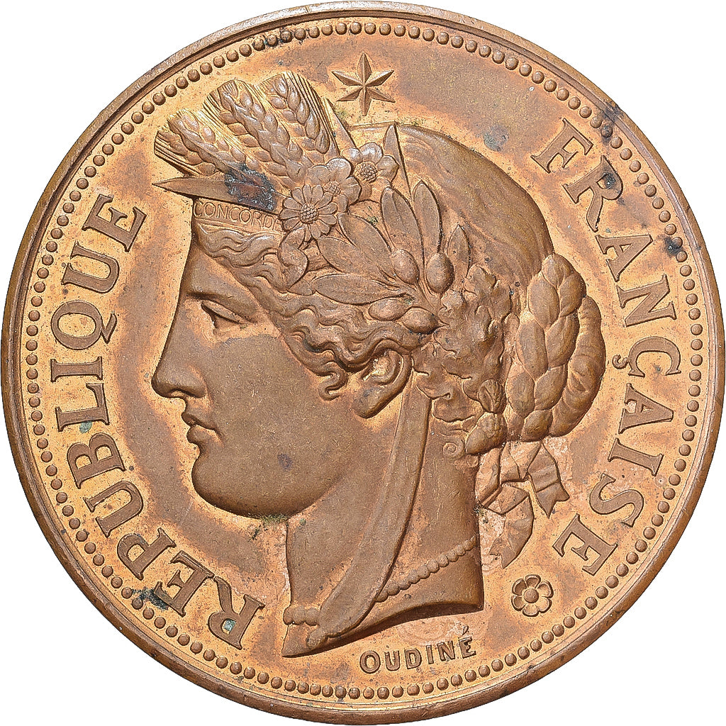 França, medalha, Foire des Rameaux, Ville de Bergues, Bronze, AU(50-53)