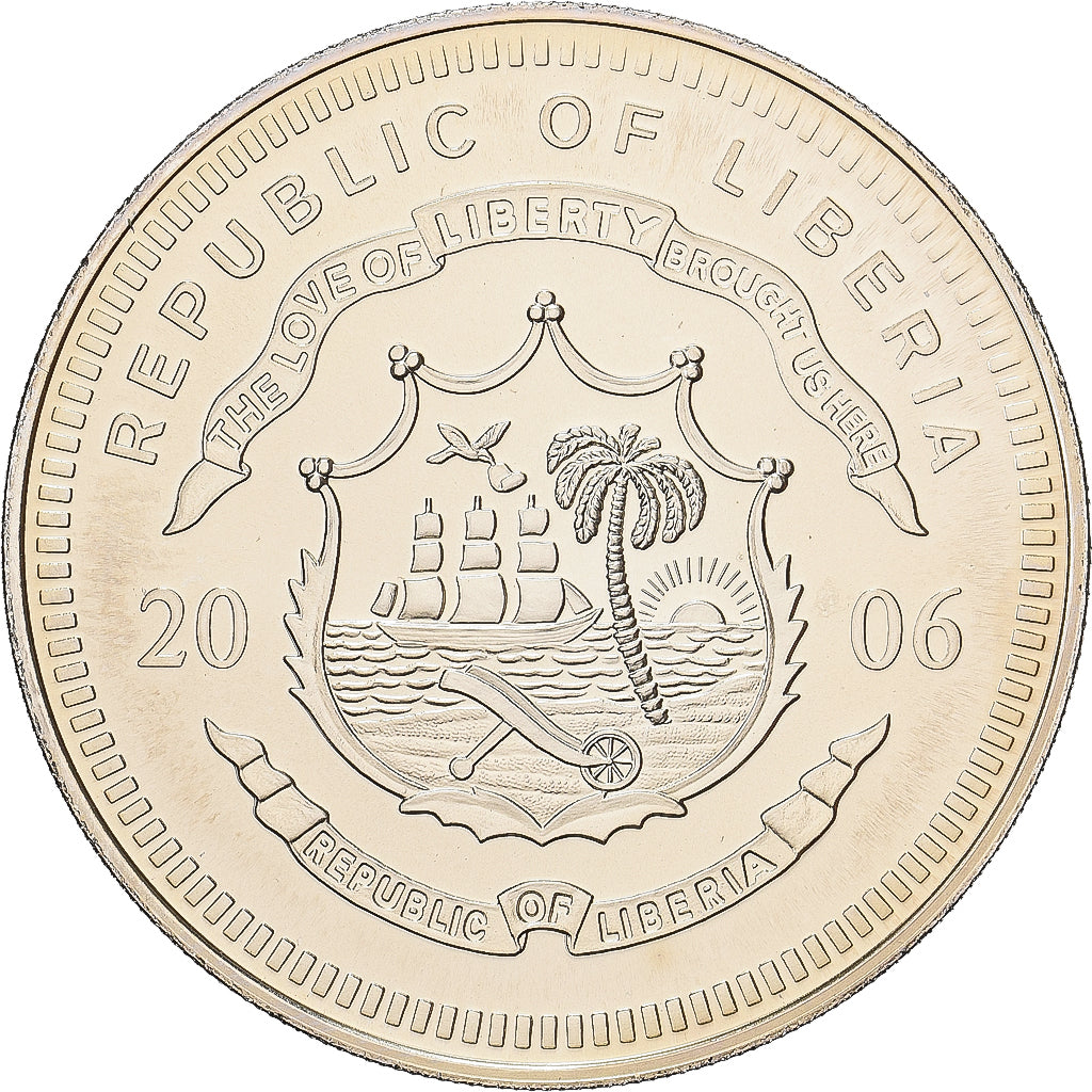 Liberia, 5 Dollars, Titanic, 2006, Copper-nickel, MS(65-70)