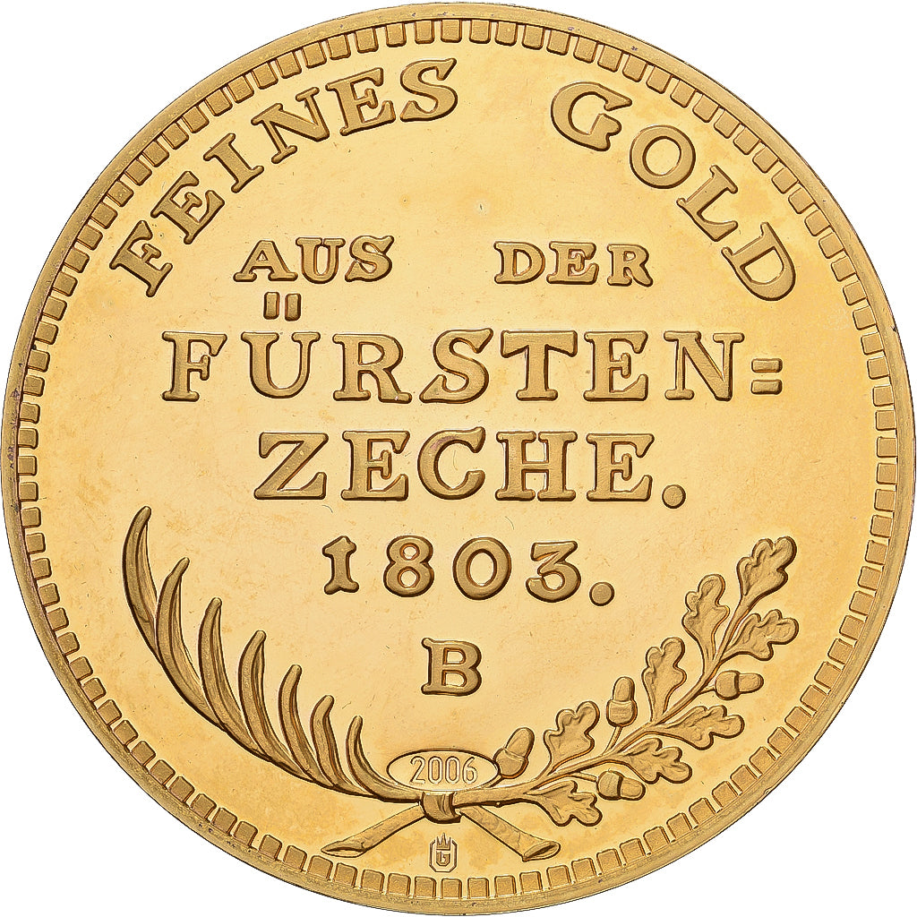 Francia, medaglia, Feines Gold Aus Der Fürsten = Zeche, 2003, Rame dorato