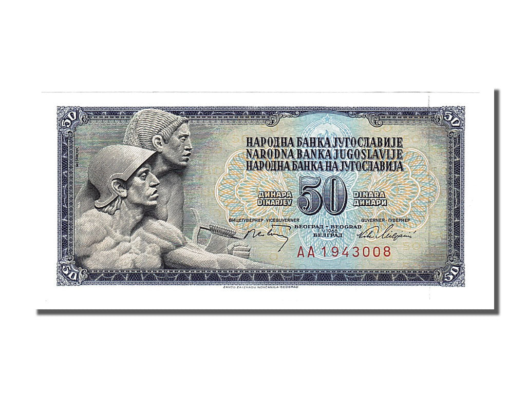 Banknote, Yugoslavia, 50 Dinara, 1968, 1968-05-01, UNC(65-70)