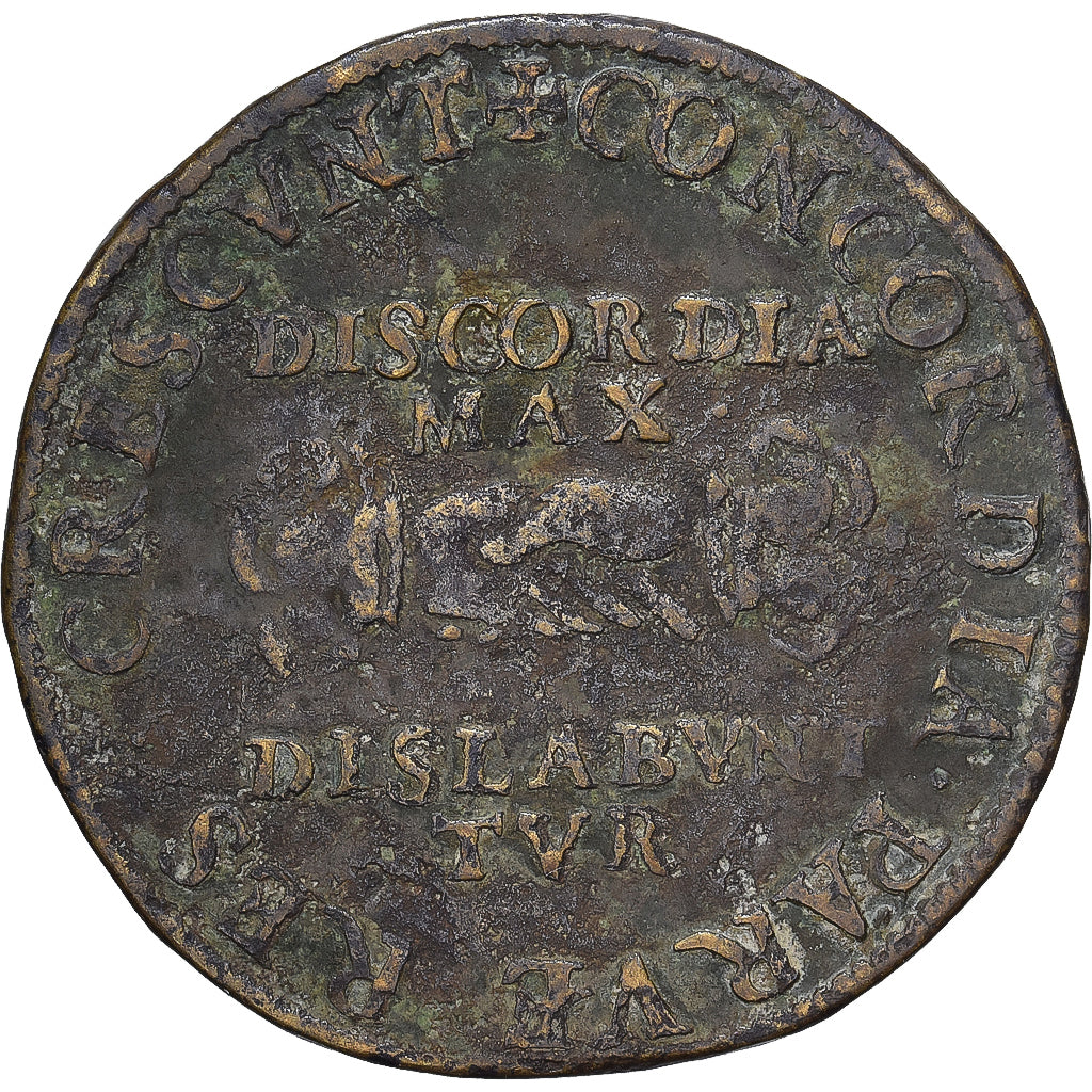 France, Jeton, Henri II, Laiton, B+