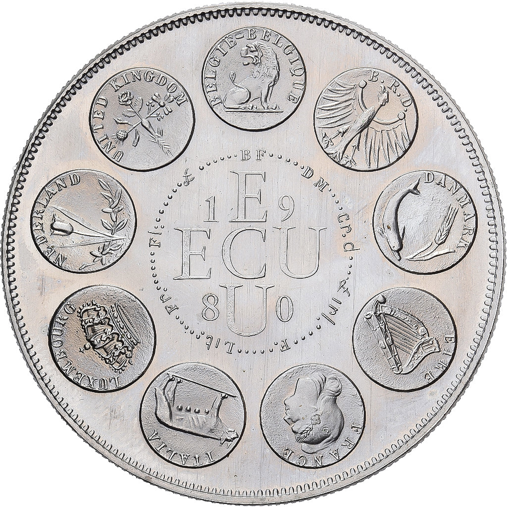 Frankrijk, Medaille, Ecu Europa, Europe Assise, 1980, MDP, Cupro-nikkel, Rodier