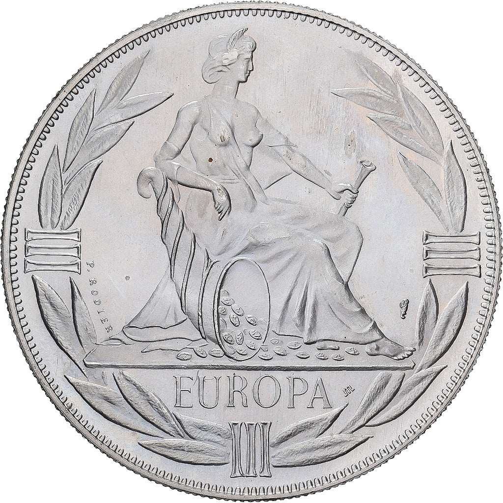 Frankrijk, Medaille, Ecu Europa, Europe Assise, 1980, MDP, Cupro-nikkel, Rodier