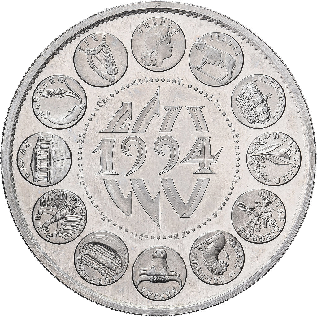 Francia, medalla, Ecu Europa, Marianne, 1994, MDP, Cobre - níquel, Rodier, SC+