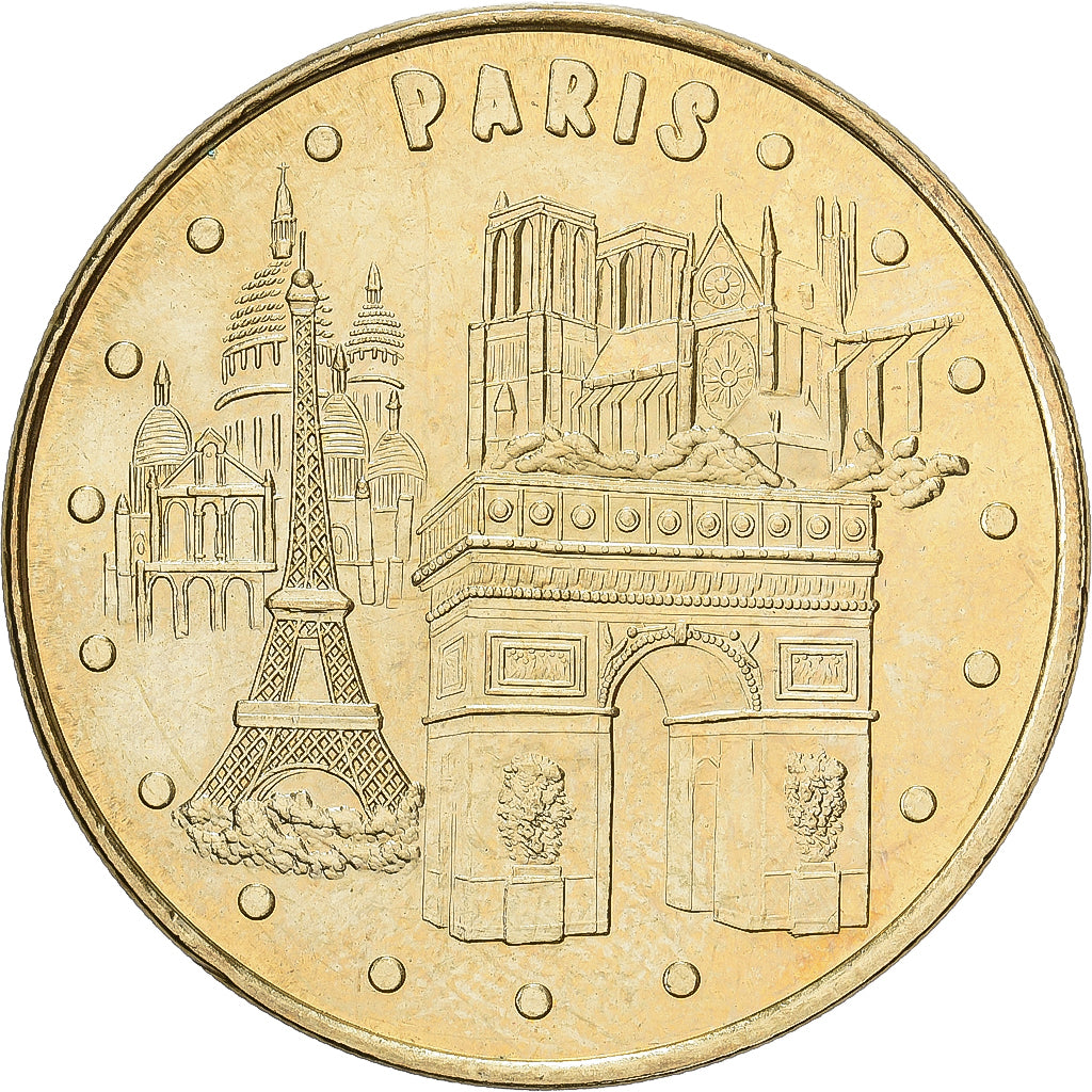 France, Jeton, Monuments de Paris, La Tour Eiffel, 2015, Cupro-nickel Aluminium