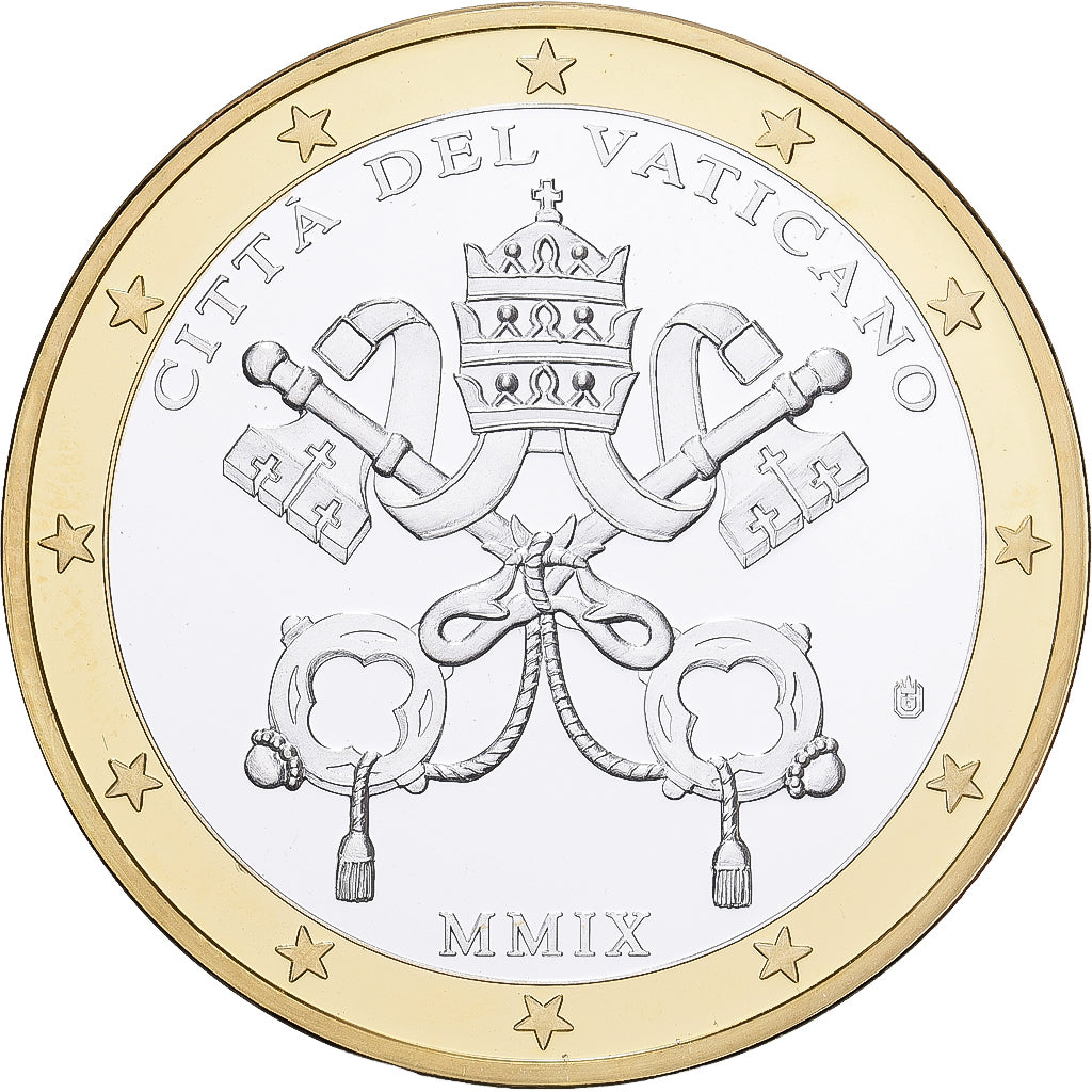 Vaticaanstad, Medaille, Jean-Paul II, 2001, Verzilverd koper, FDC