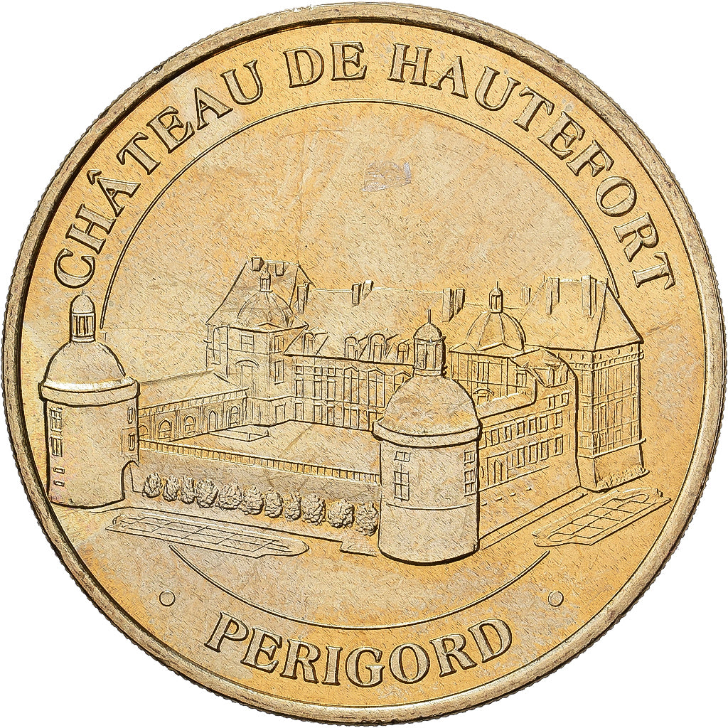 Francia, ficha, 24/ Château de Hautefort, 1999, Rame-nichel-alluminio, MDP, SPL