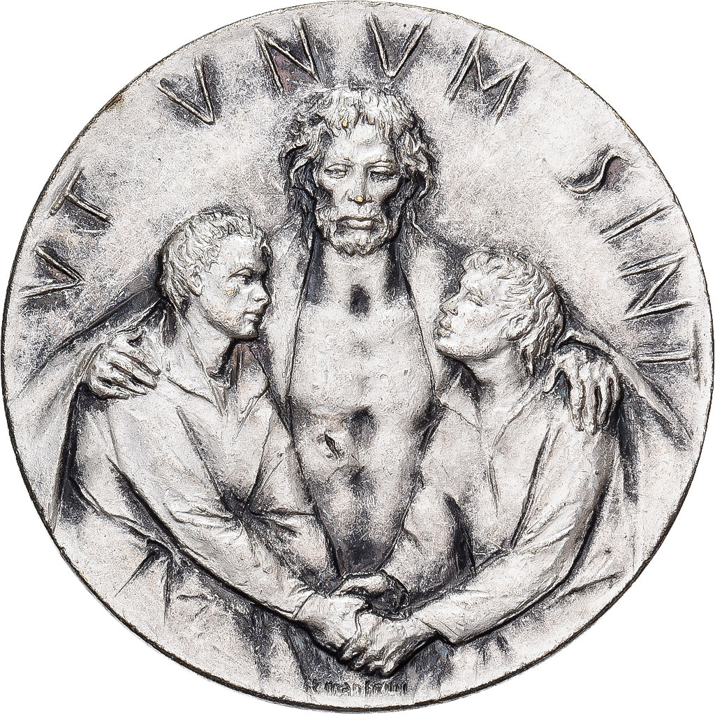 Vaticaanstad, Medaille, Jubilé de Rome, 1975, Silvered bronze, Manfrini, PR