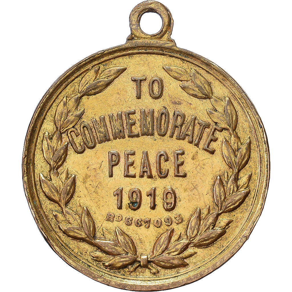Verenigd Koninkrijk, Medaille, Peace Celebrations, 1919, Tin, ZF