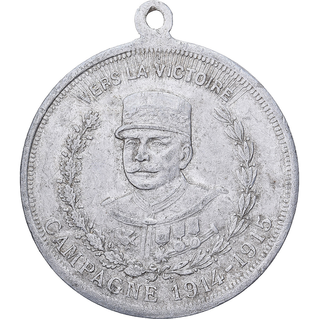 Frankrijk, Medaille, Joffre, Campagne de, 1914-1915, Aluminium, ZF
