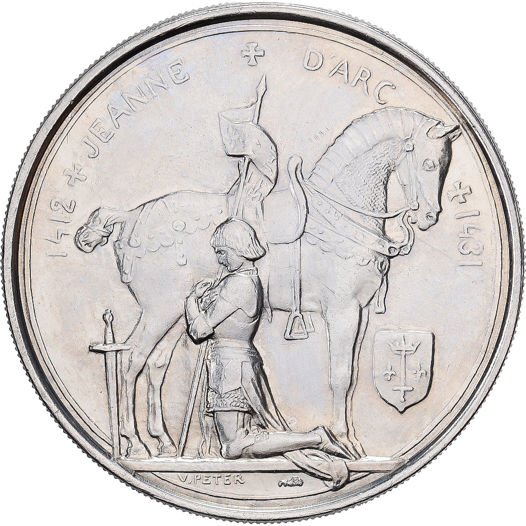 France, Medal, Jeanne d'Arc, Copper-nickel, MS(63)