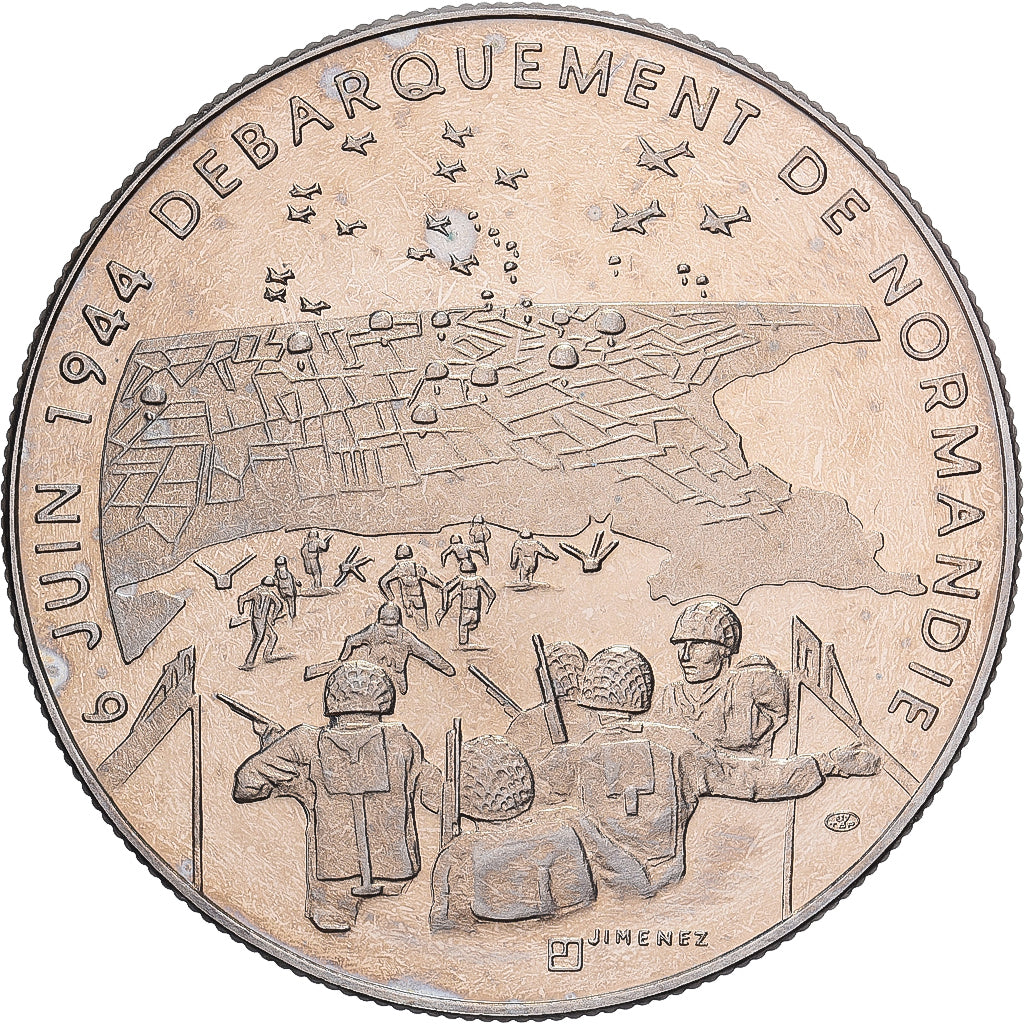 Francia, medaglia, Débarquement de Normandie, XXth Century, Nichel, Jimenez