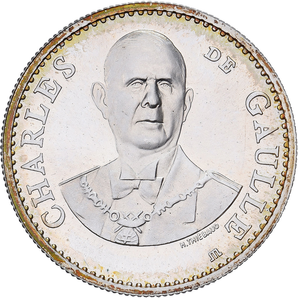 France, Medal, Charles De Gaulle, Les grands destins du XXe siècle, Silver