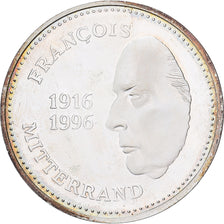 France, Medal, François Mitterrand, Président de la République, 1996, Silver