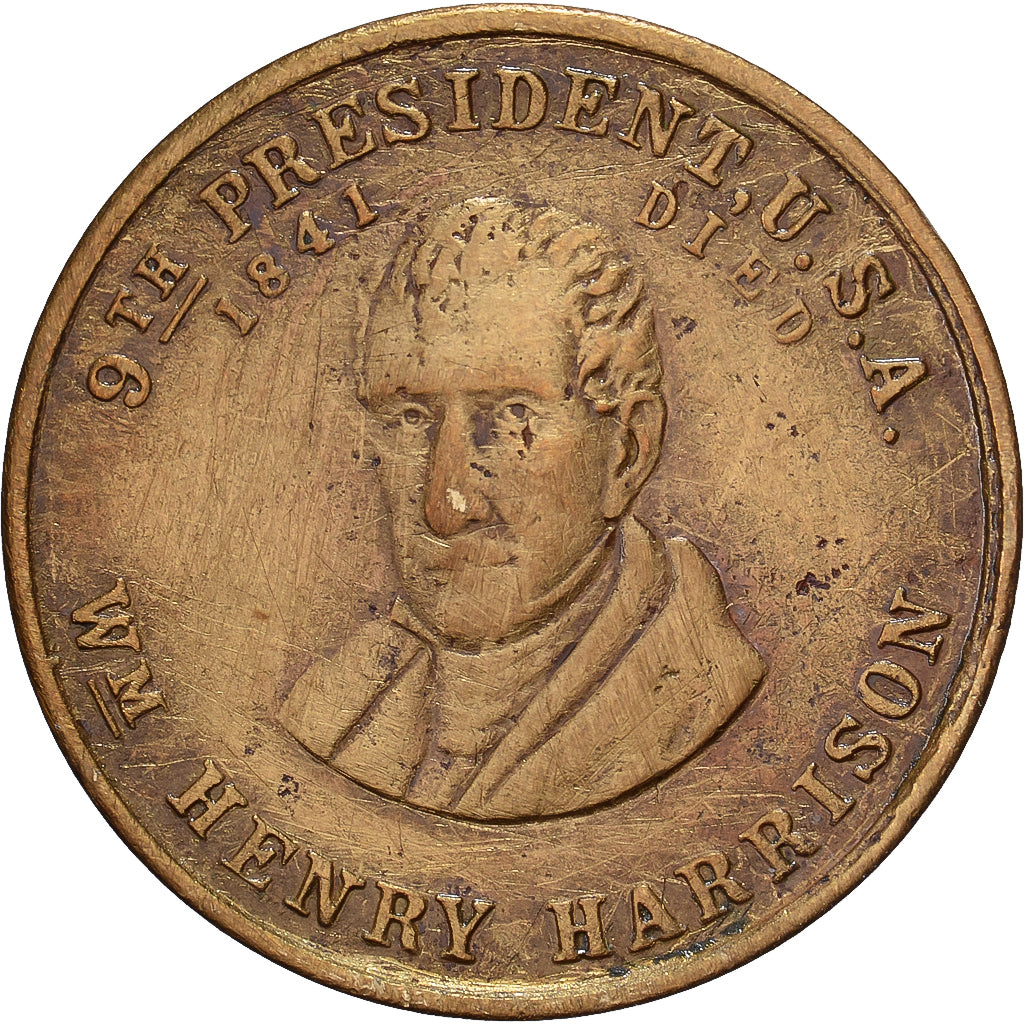 Verenigde Staten, Token, Henry Harrison, Tin, FR+