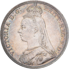 Great Britain, Victoria, Crown, 1887, AU(55-58), Silver, KM:765