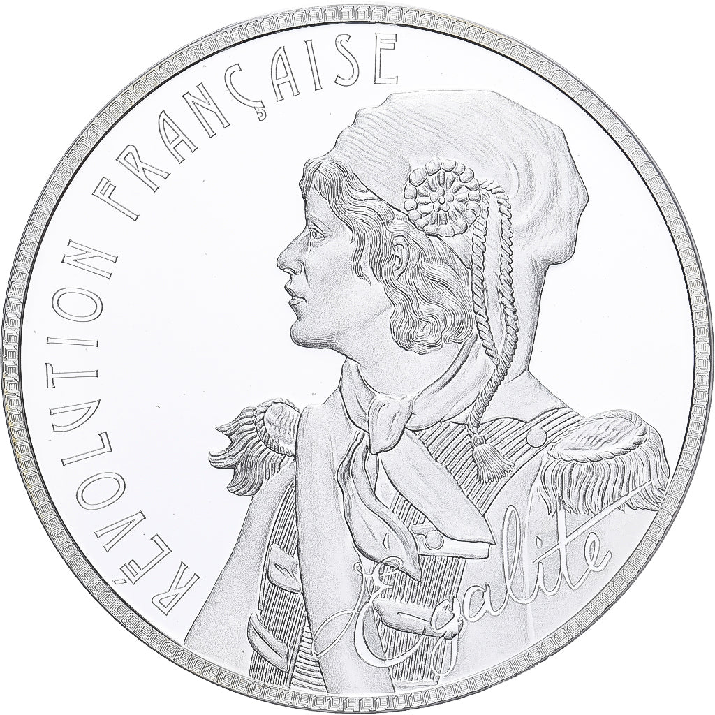 Frankrijk, Medaille, Les Emblèmes Français, La Révolution, Zilver, FDC