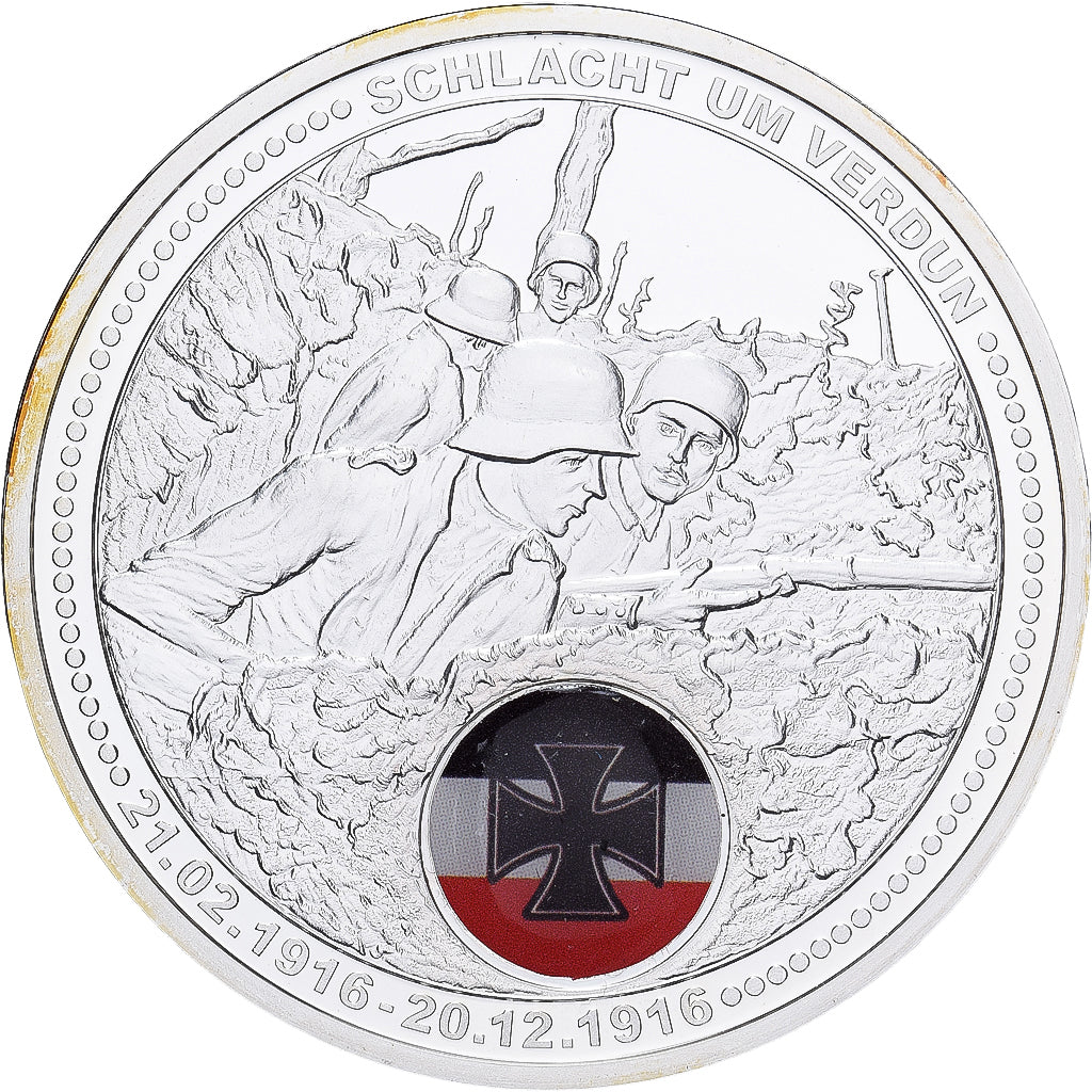 Duitsland, Medaille, Schlacht um Verdun, Verzilverd koper, FDC