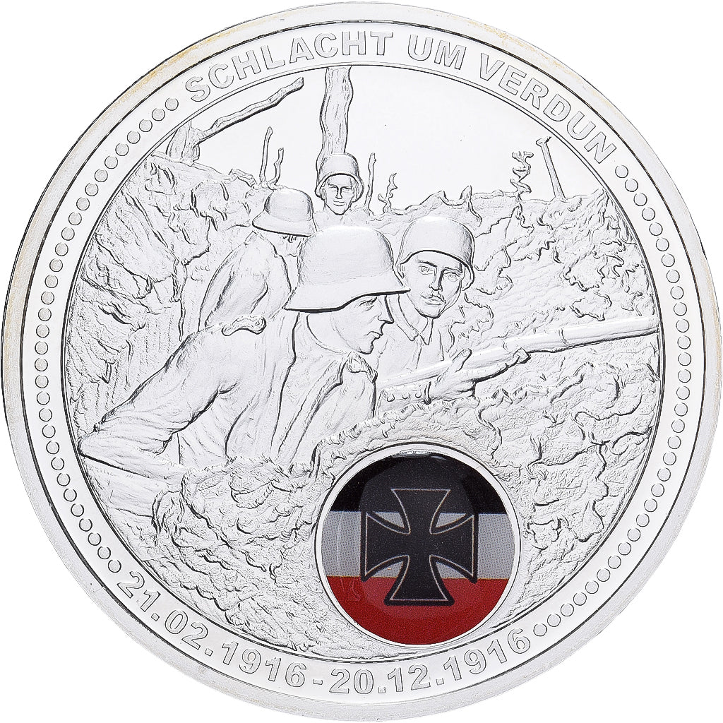 Duitsland, Medaille, Schlacht um Verdun, Verzilverd koper, FDC