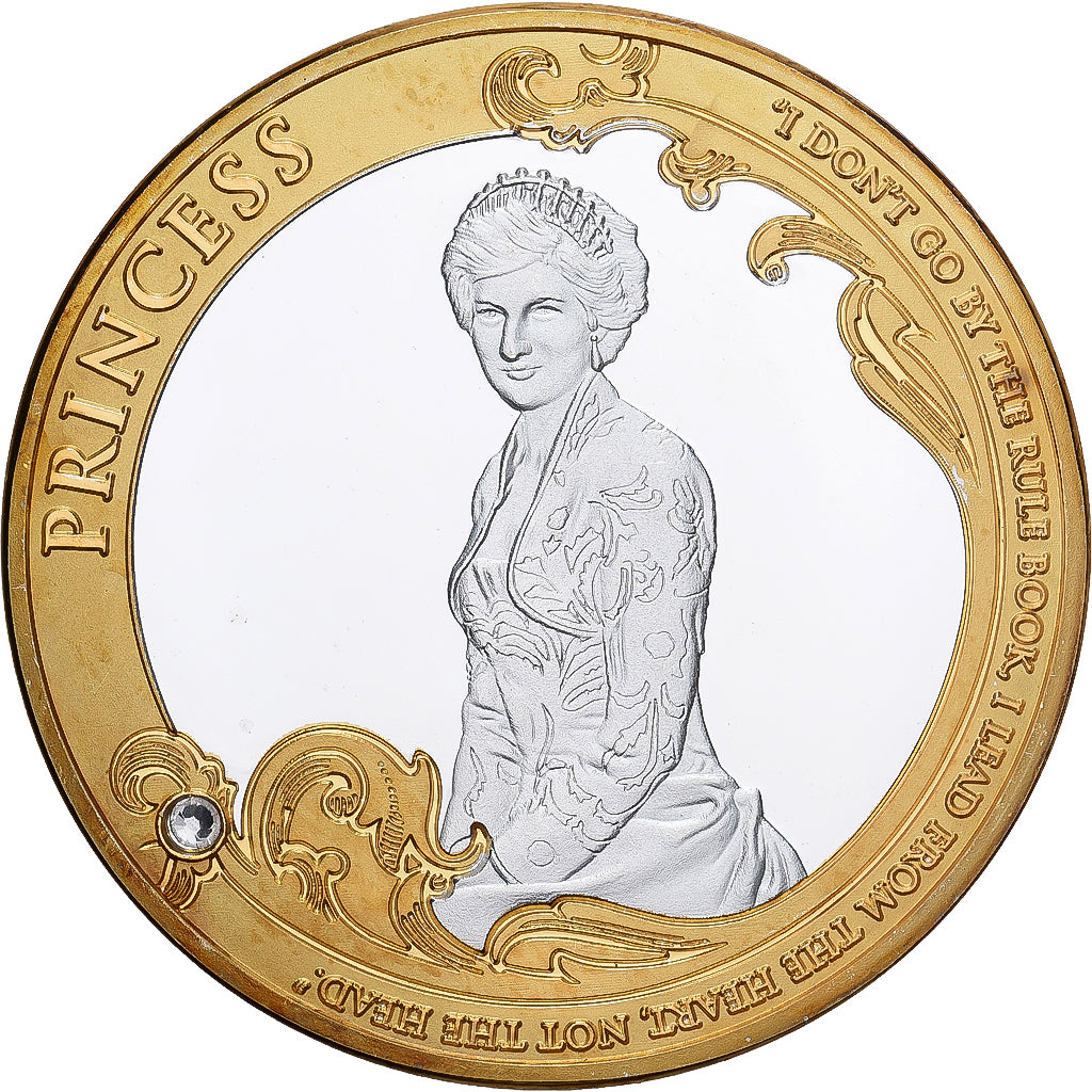 Verenigd Koninkrijk, Medaille, Princess Diana, England's Rose, 1997, Copper