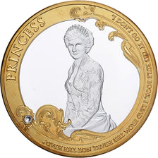 United Kingdom, Medal, Princess Diana, England's Rose, 1997, Copper Gilt, MS(63)