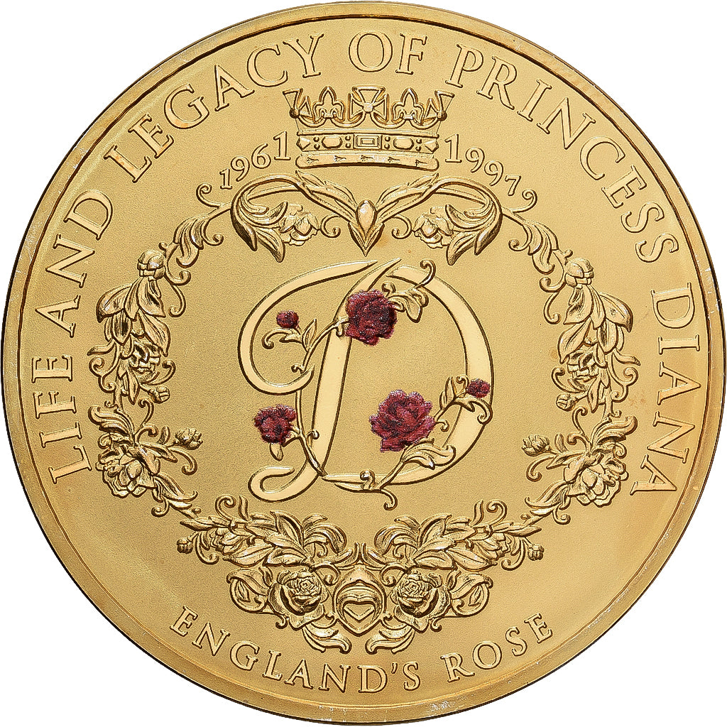 Verenigd Koninkrijk, Medaille, Princess Diana, England's Rose, 1997, Copper