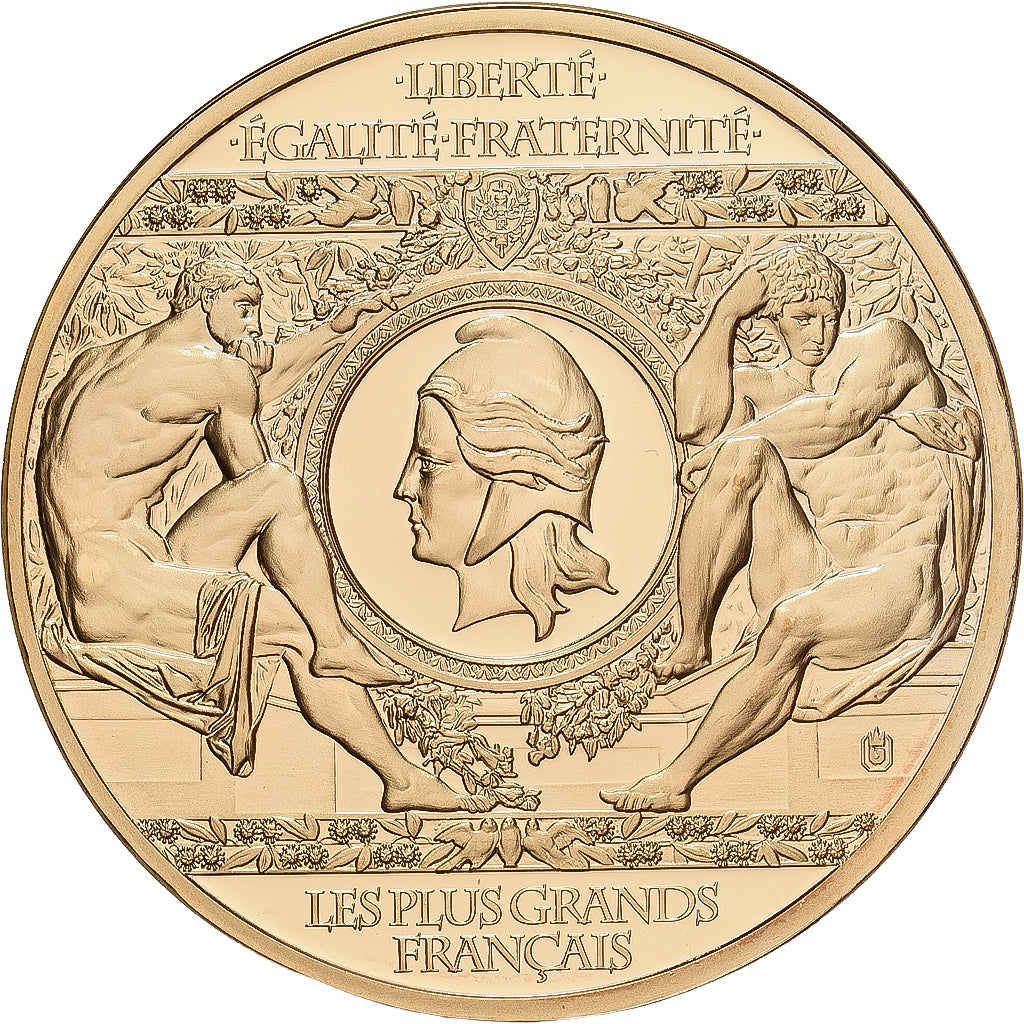 França, medalha, Emmanuel Macron, Les Plus Grands Français, Cobre Dourado