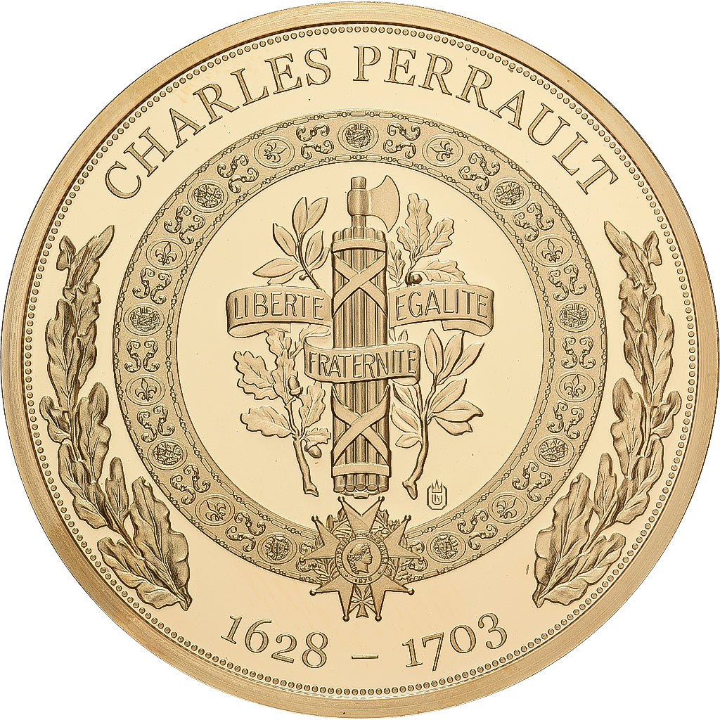 França, medalha, Le Petit Chaperon Rouge, Charles Perrault, MS(65-70), Prata