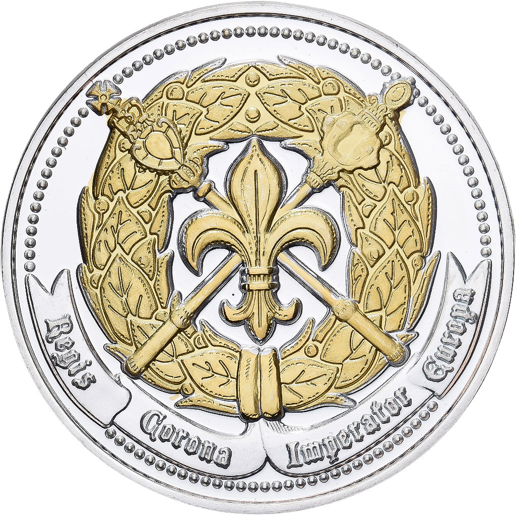 França, medalha, La Couronne de Napoléon Bonaparte, Prata Cromada a Cobre