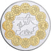 França, medalha, L'Europe, 2002, Prata Cromada a Cobre, MS(65-70)