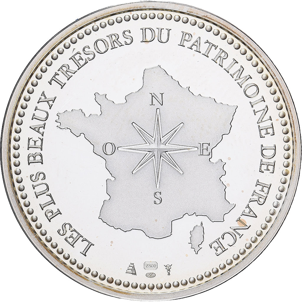 França, medalha, Le Château de Versailles, Prata, MS(65-70)