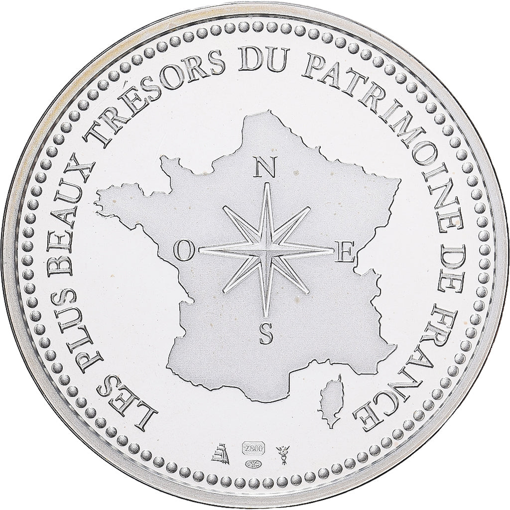 França, medalha, Paris - La Tour Eiffel, Prata, MS(65-70)