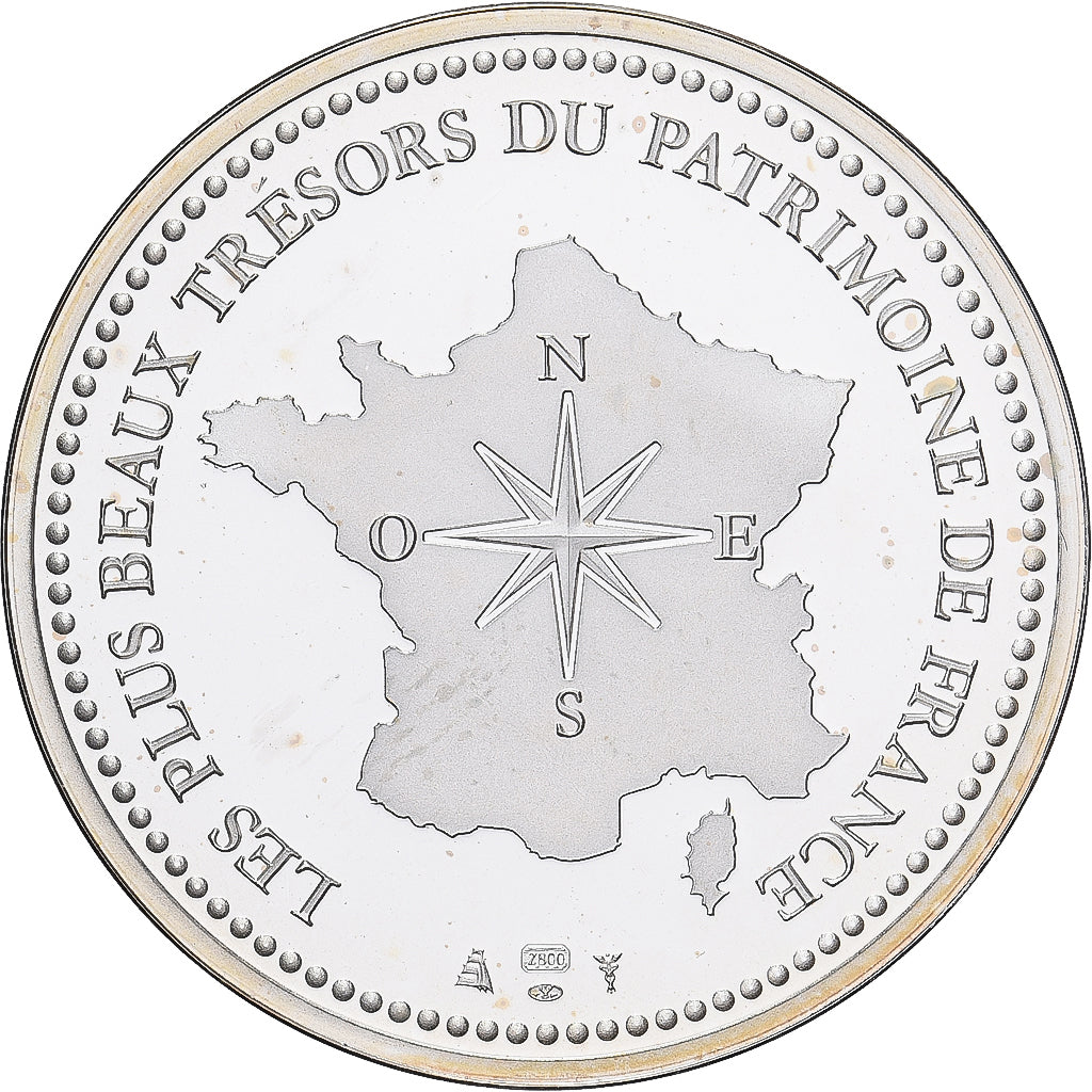 França, medalha, Le Mont Saint-Michel, Prata, MS(65-70)