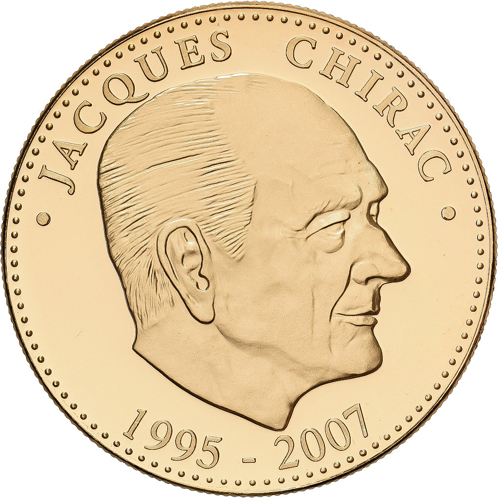 Francia, medaglia, Les Présidents de la République, Jacques Chirac, 2007