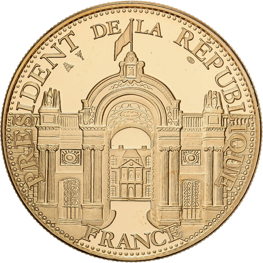 Francia, medaglia, Les Présidents de la République, Jacques Chirac, 2007