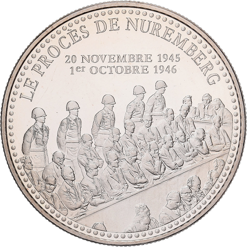 France, Medal, Seconde Guerre Mondiale, Le Procès de Nuremberg, Copper-nickel