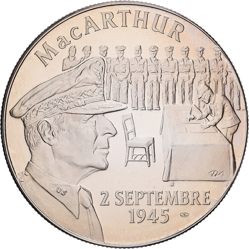 Francia, medaglia, Seconde Guerre Mondiale, Mac Arthur, Rame-nichel, Jimenez