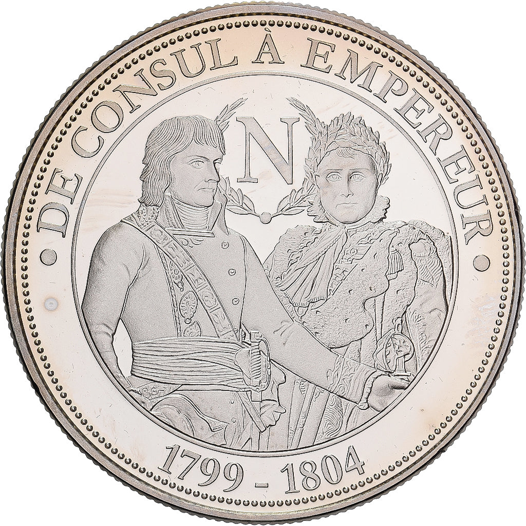 Francia, medaglia, Napoléon Bonaparte, de Consul à Empereur, Rame-nichel, SPL+