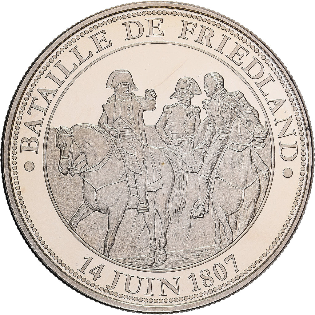 Francia, medaglia, Napoléon Ier, Bataille de Friedland (1807), Rame-nichel