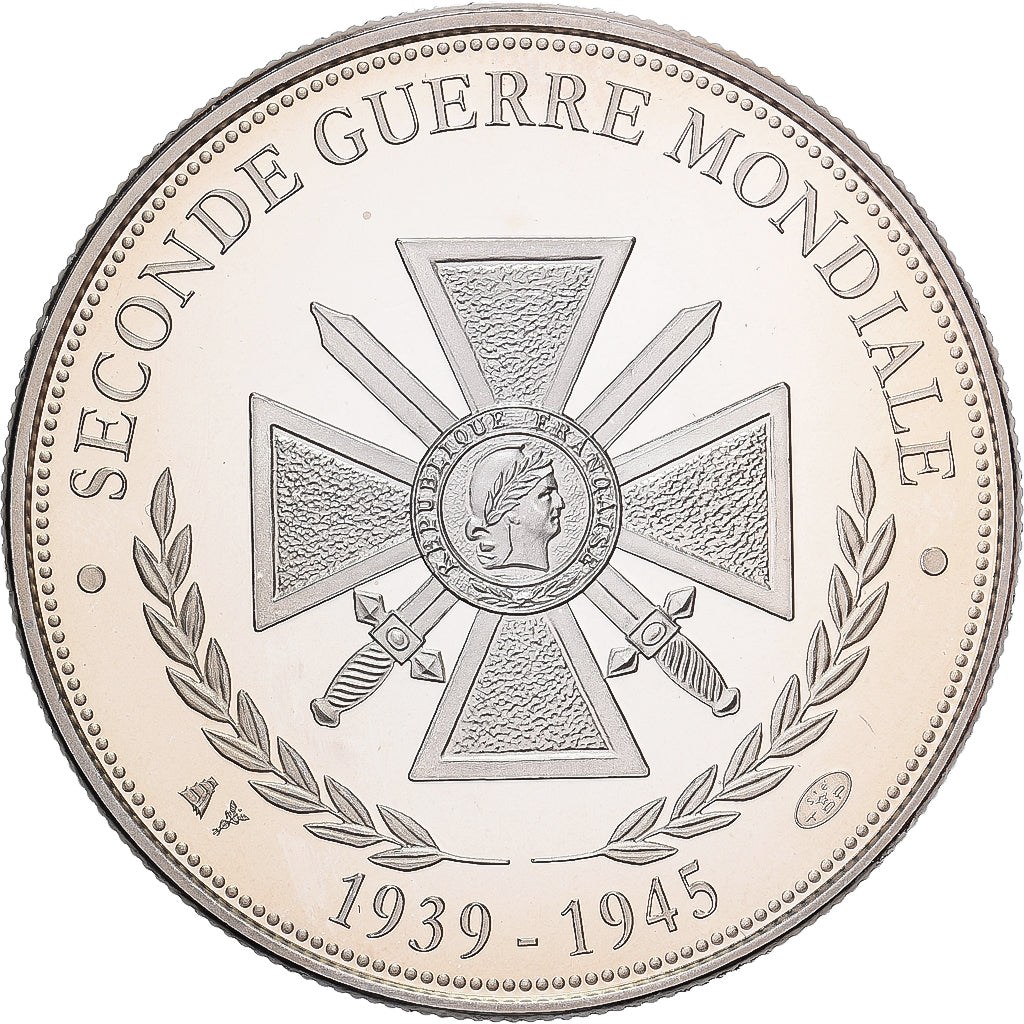 Francia, medaglia, Seconde Guerre Mondiale, Guerre du Pacifique, Rame-nichel