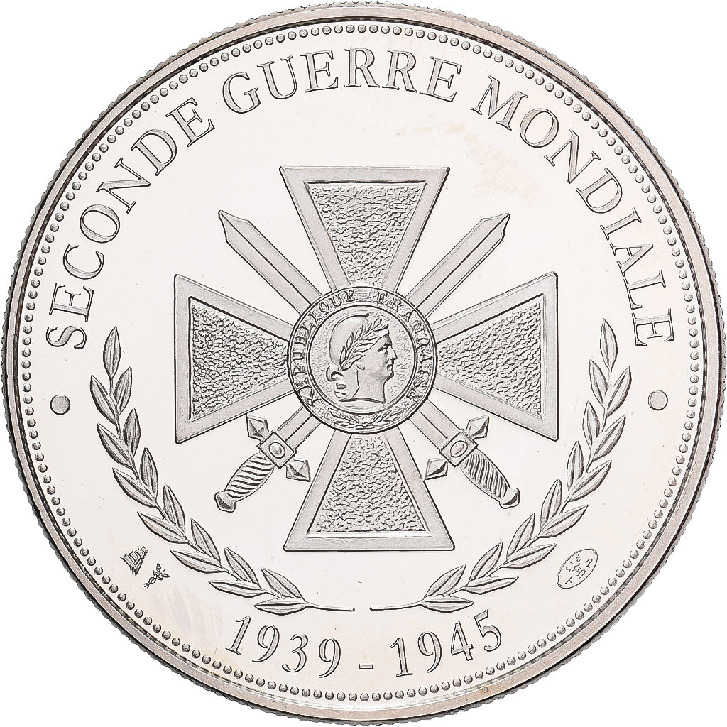 Francia, medaglia, Général Leclerc, Rame-nichel, FDC