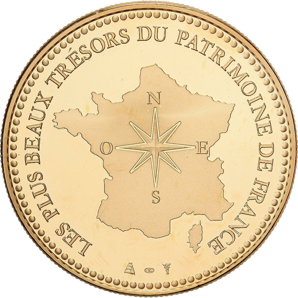 Francia, medaglia, Le Mont Saint-Michel, Doratura in rame-nichel, SPL