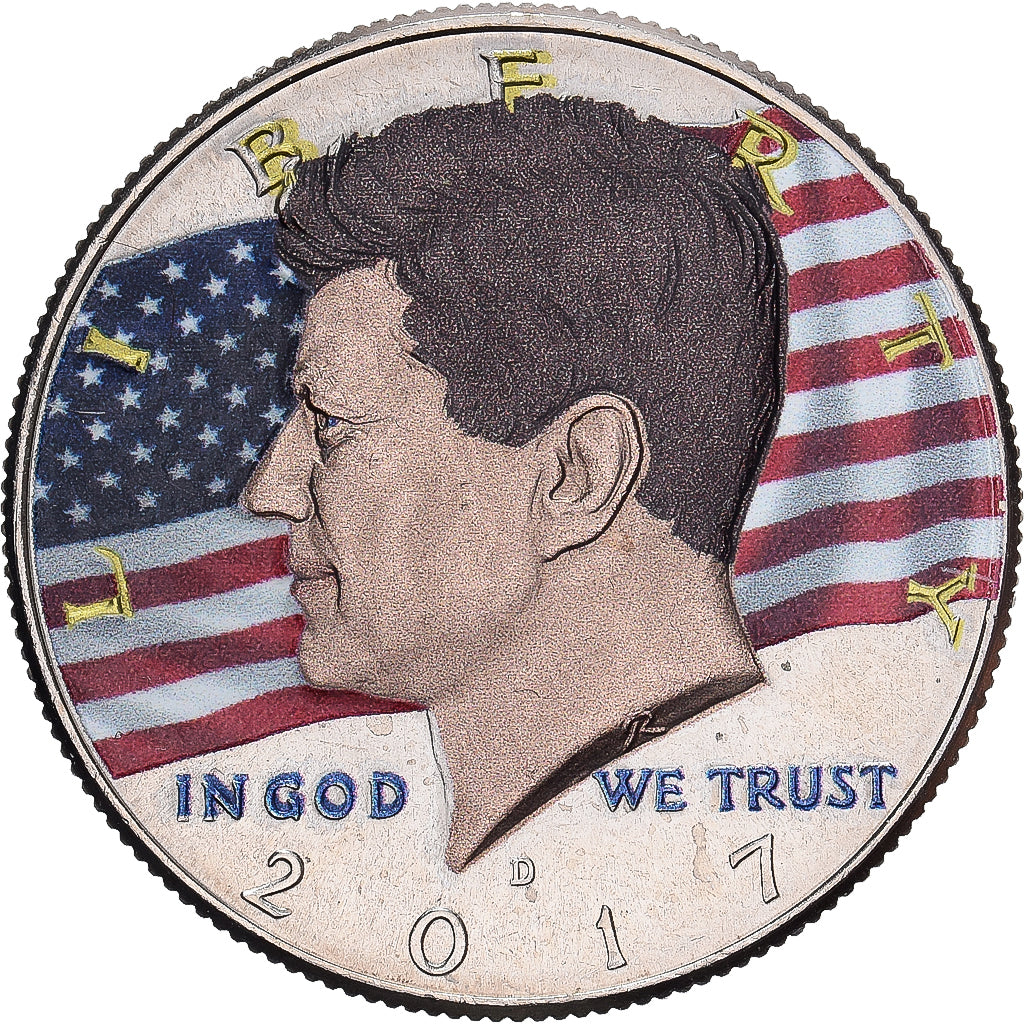 Verenigde Staten, Half Dollar, 2017, Denver, John F. Kennedy, Copper-Nickel Clad