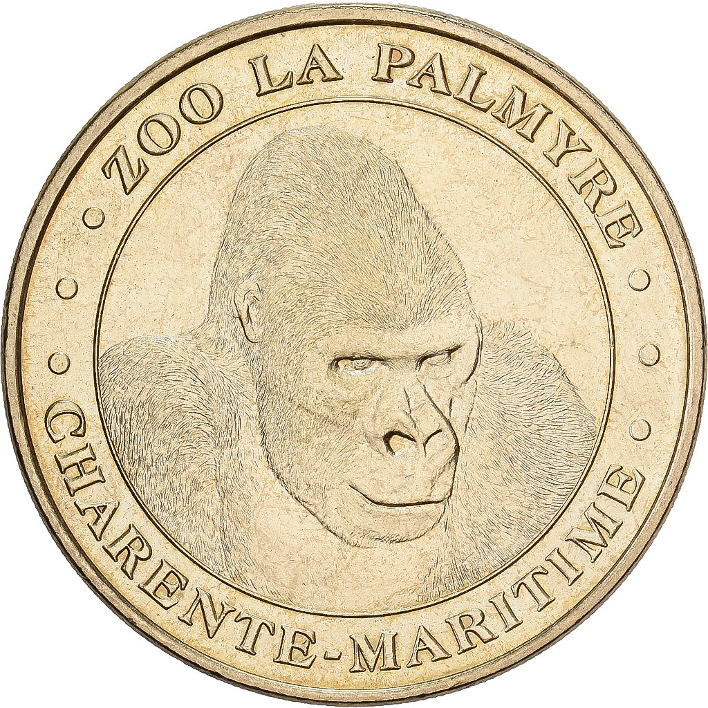 France, Jeton, 17/ Zoo de la Palmyre - Gorille, 2010, Cupro-nickel Aluminium