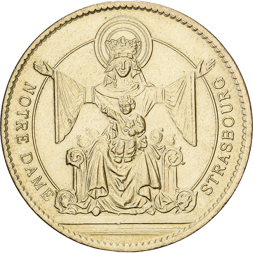 France, Jeton, Cathédrale Notre-Dame de Strasbourg, Cupro-nickel Aluminium, SUP